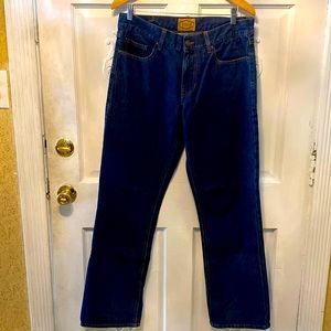 Dark denim plain pockets straight leg inseam 31 brand new